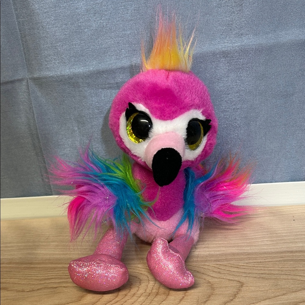 Coco Cones Zuru Surprise Series 1 Summer flamingo small pink rainbow plush